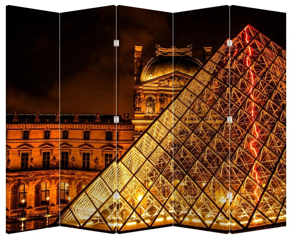 Paraván - Louvre v Paríži (210x170 cm)