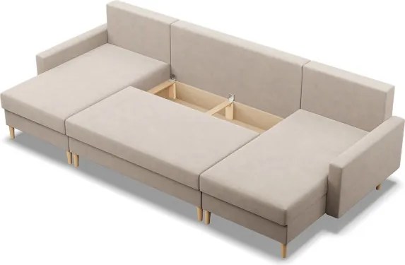 Sedacia súprava BLANK Elegant v tvare U béžová