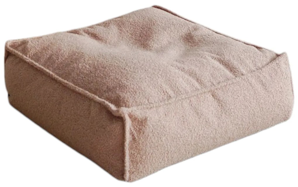Štvorcový sedací vak Boucle, staroružový