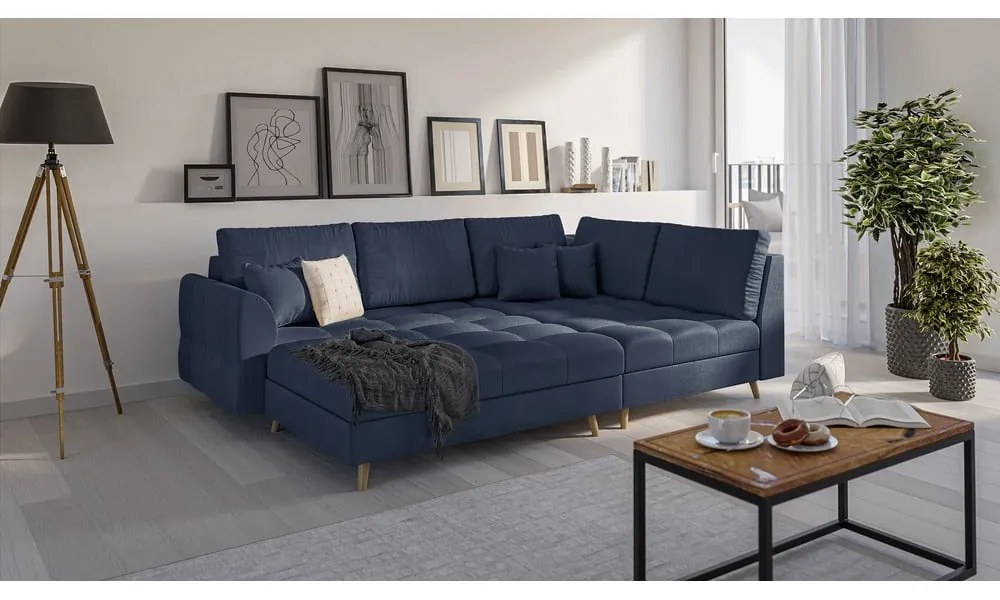 Tmavomodrá podnožka Ariella – Ropez