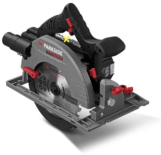 Parkside Performance® Aku ručná kotúčová píla Pphksa 40-Li A1 + Smart akumulátor 20 V/4 Ah Paps 204 B1, 2 kusy + Dvojitá nabíjačka 20V 4,5 A (800009110)