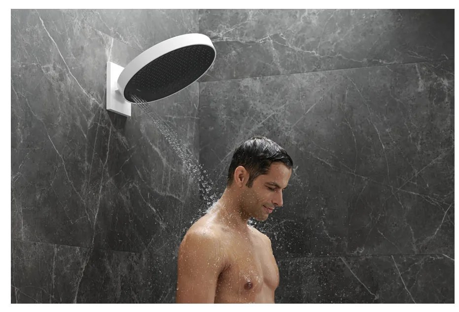 Hansgrohe Rainfinity, hlavová sprcha 360 3jet s pripojením na stenu, biela matná, HAN-26234700
