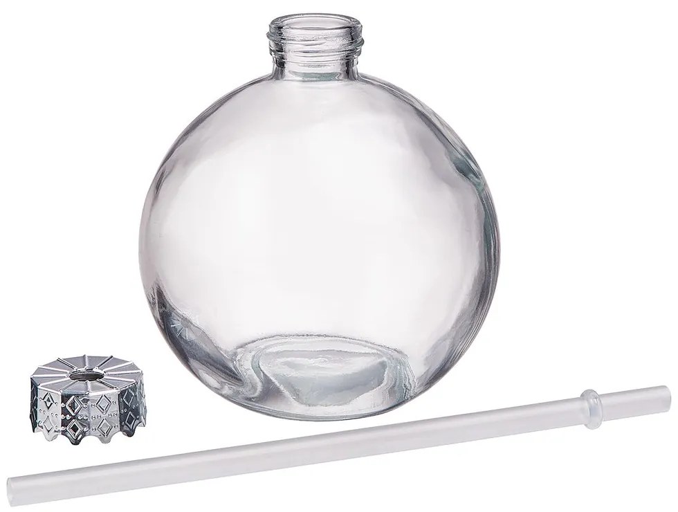SANTA'S BUBBLE Sklenená guľa so slamkou - číra