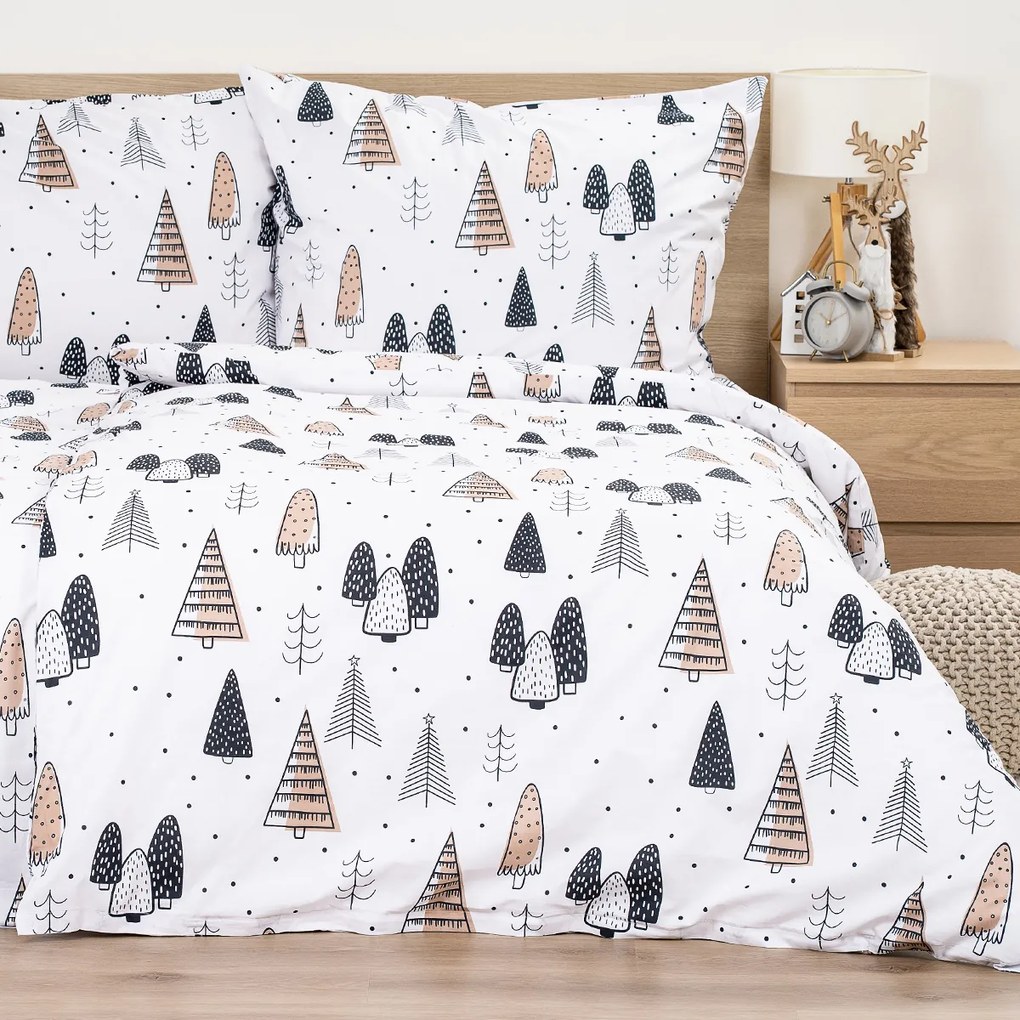 4Home Bavlnené obliečky Frugal Winterland, 220 x 200 cm, 2 ks 70 x 90 cm