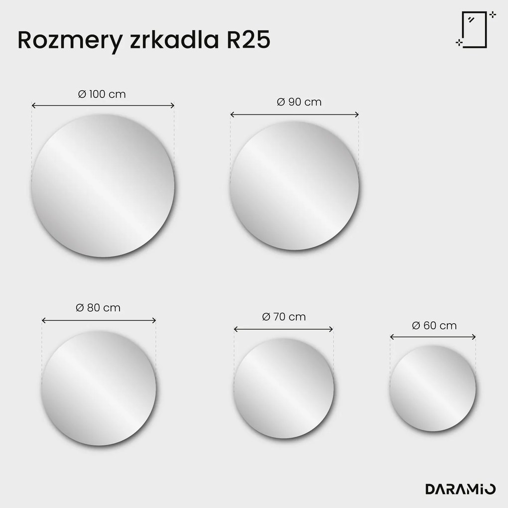 Zrkadlo Pure R25