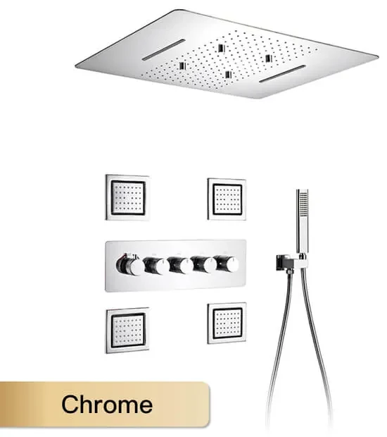 Prémiový sprchový set Malm Chrómová
