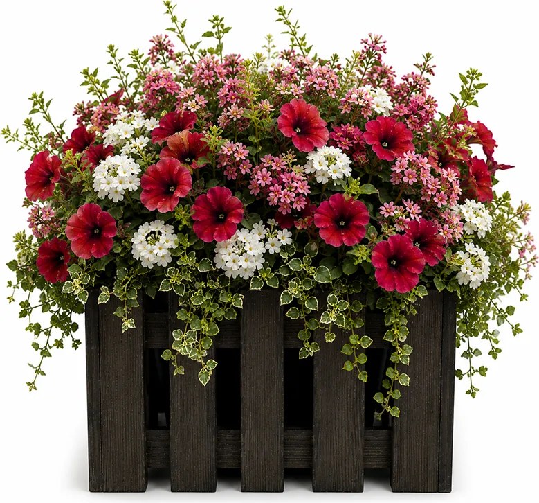 AMADEA Drevený obal s kvetináčom tmavý, 27x27x21cm Český výrobok
