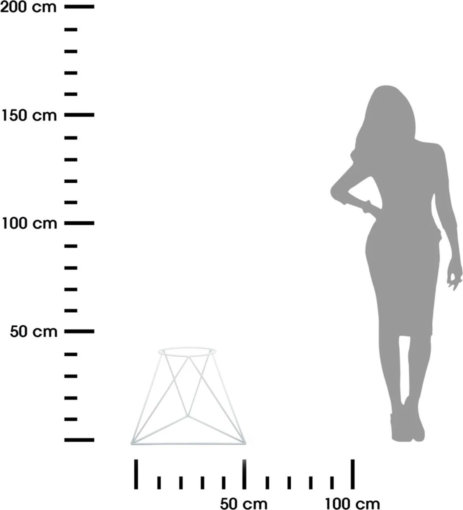 STOJAN NA KVETINÁČ TRIANGLE 40X45X24 CM BIELA