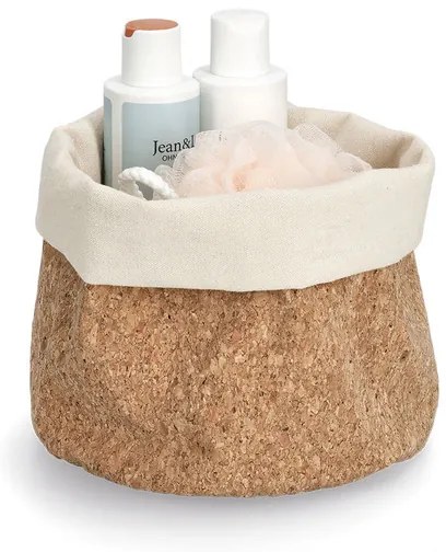 Zeller Present Stredný úložný korkový košík na pečivo KOREK, pr. 20x20 cm