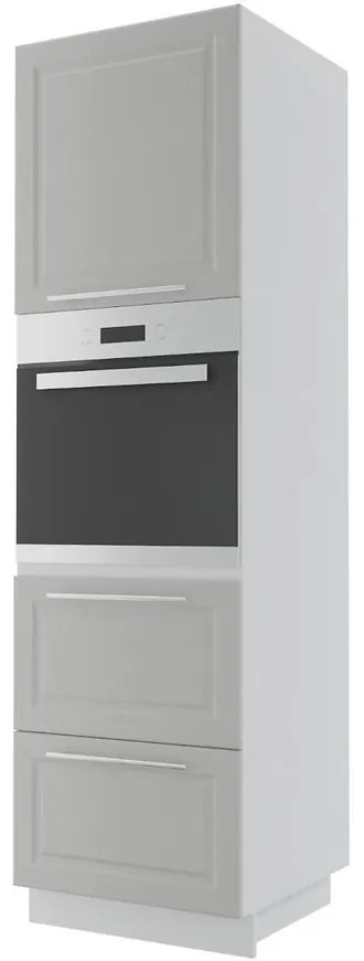 Kuchynská skrinka Emporium D14RU/2E 356 light grey stone/biela