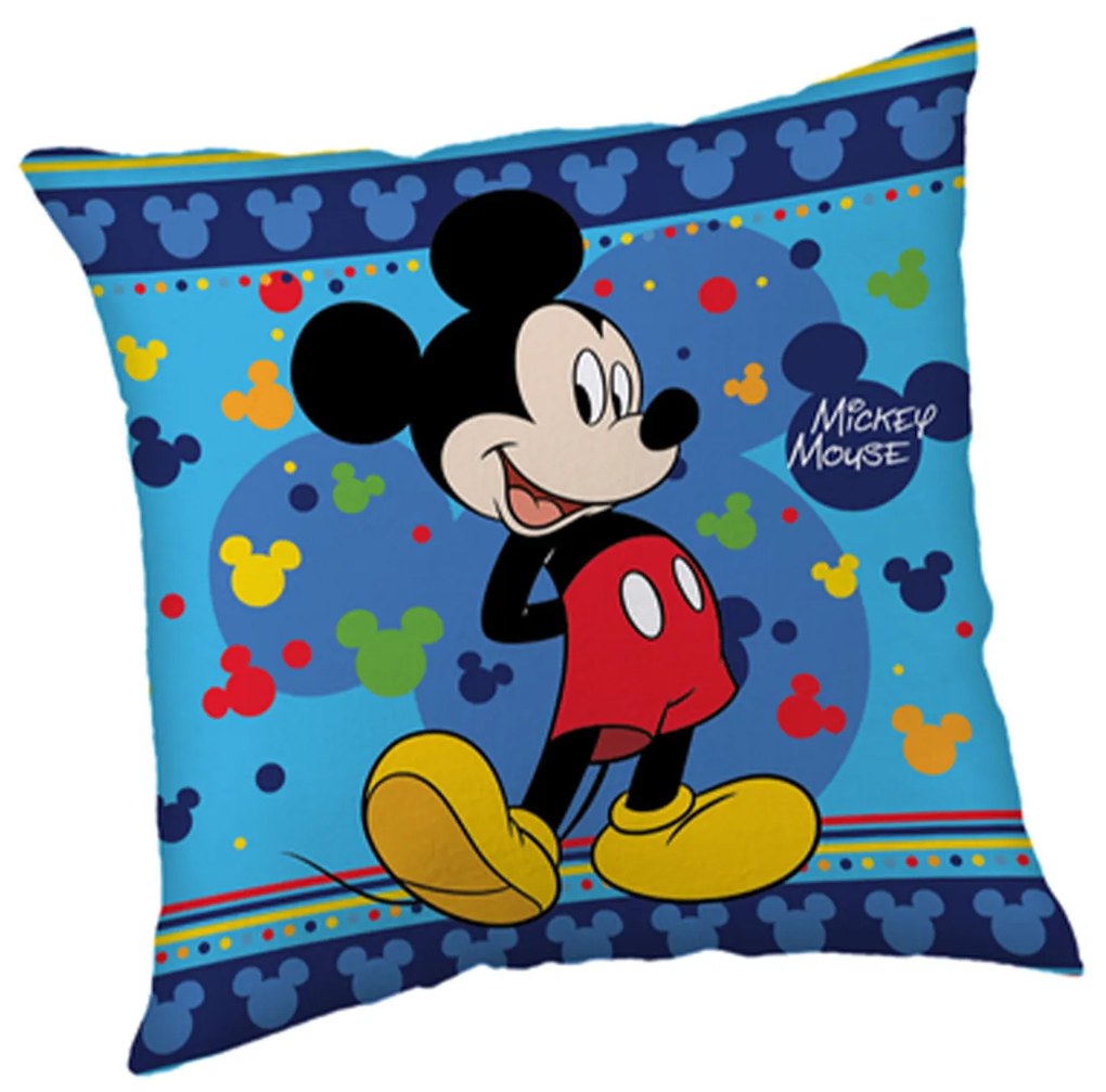 Detský dekoračný vankúš 40 × 40 cm - Mickey "Blue"