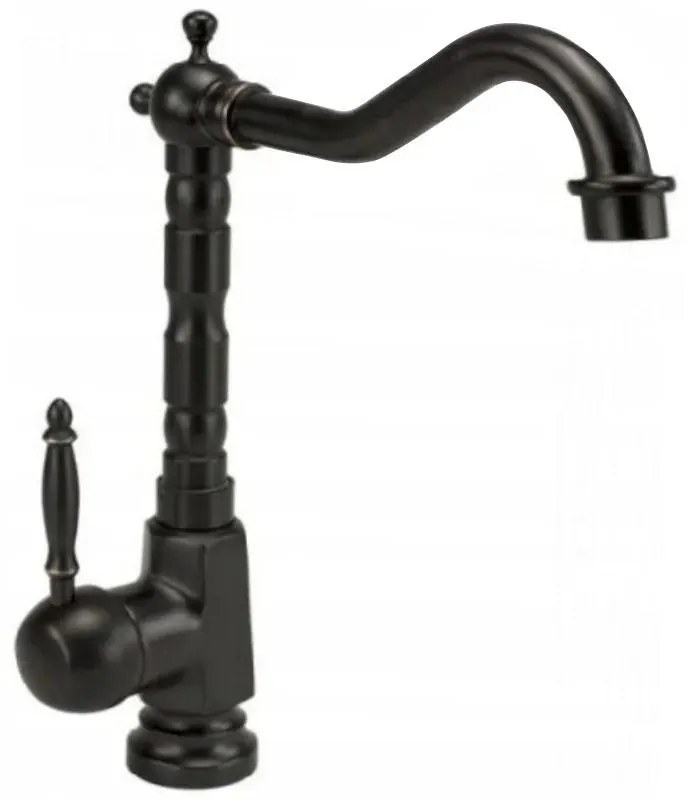 Umývadlová batéria vysoká Rea Bona čierna mosadz