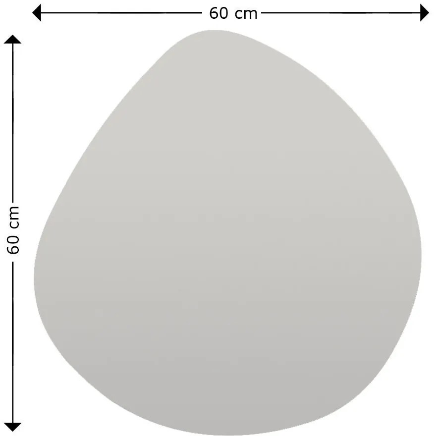 Dekoratívne nástenné zrkadlo Besso 60 cm čierne