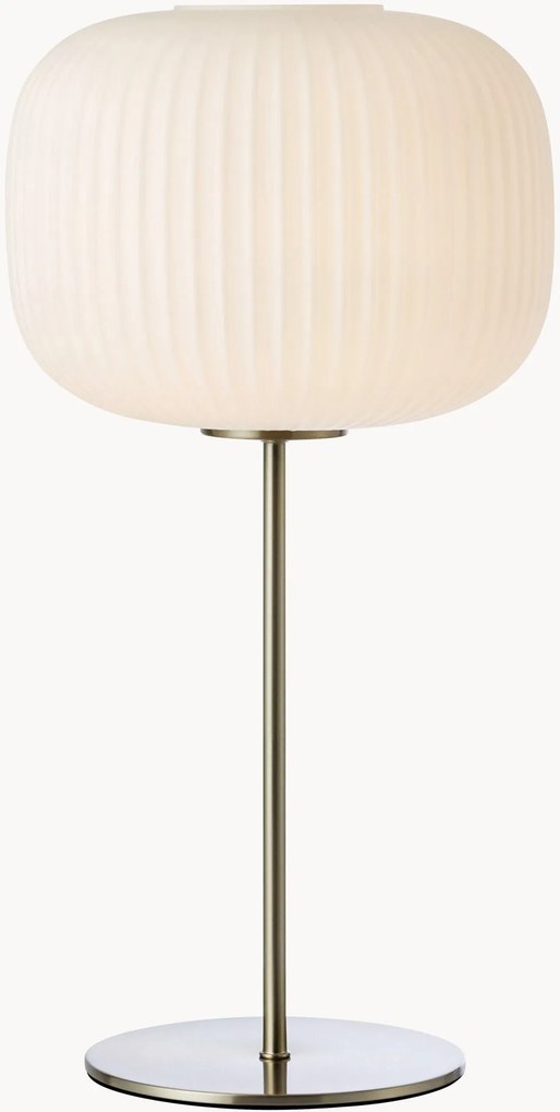 Veľká sklenená stolová lampa Sober