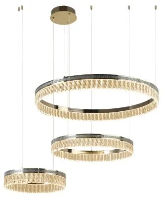 Stlmiteľný LED krištáľový luster na lankách THALIA LED/120W/230V 3000-6000K + diaľkové ovládanie