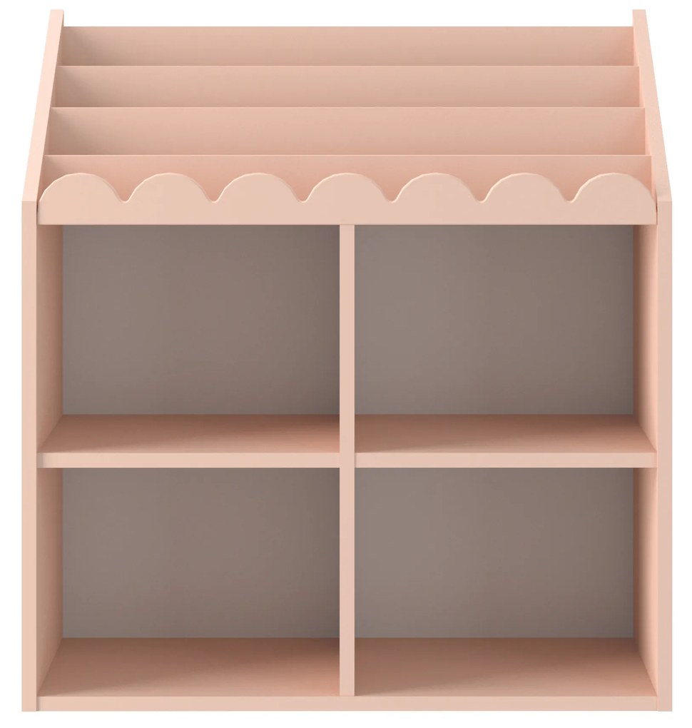 Bellamy Detská knižnica BOOK NOOK SUNSET 71x76 cm, ružová