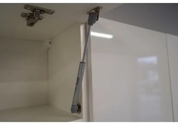 Kuchynská linka CELESTE 240 cm lesklá biela