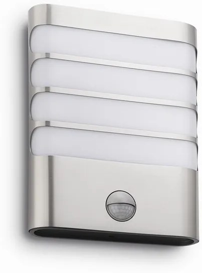 Philips 17274/47/16 Raccoon IR exteriérové nástenné svietidlo LED 3W,270lm,2700K,IP44, nerez