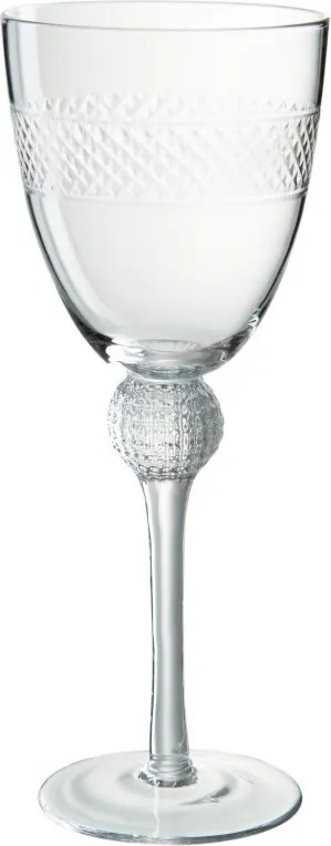 Pohár na víno s prúžkom Flute ∅ 9 * 24 cm