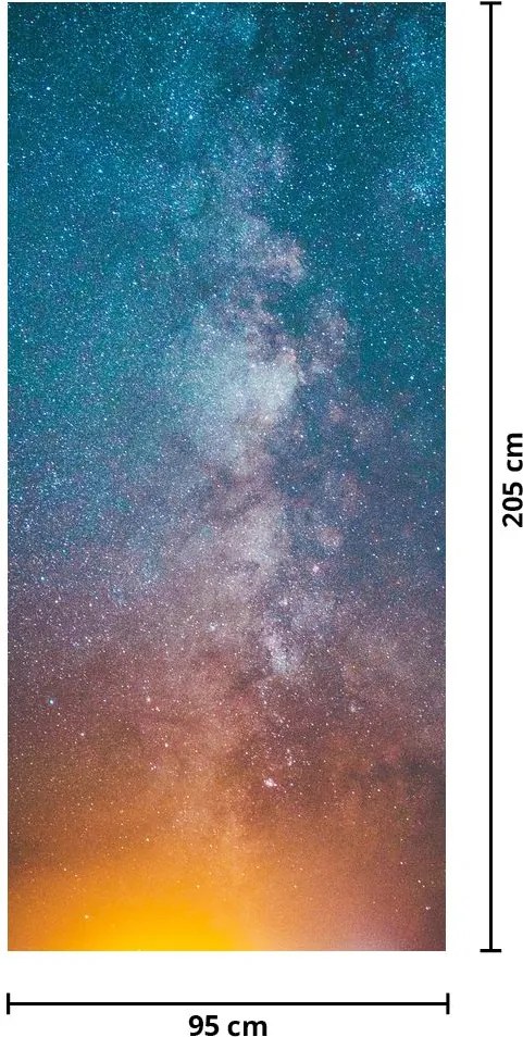 Fototapeta na dvere - Mliečna dráha (95x205cm)