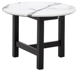 Mramorovaný okrúhly stolík SAFI