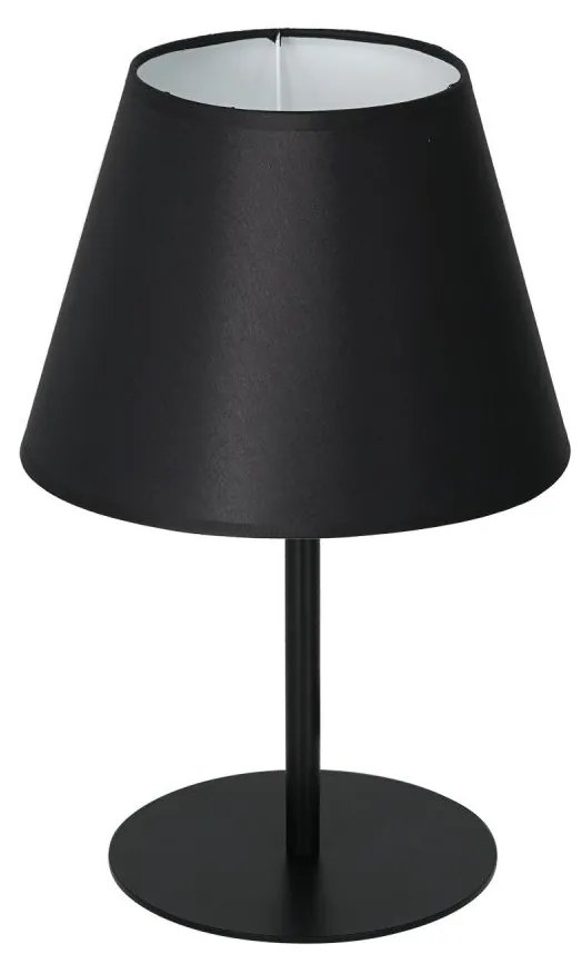 Stolná lampa ARDEN 1xE27/60W/230V pr. 20 cm čierna/biela