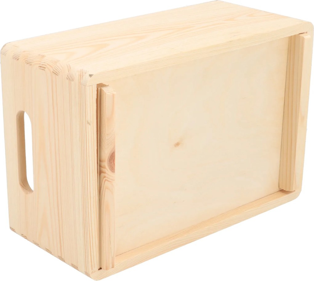 ČistéDrevo Drevený box 30 x 20 x 14 cm