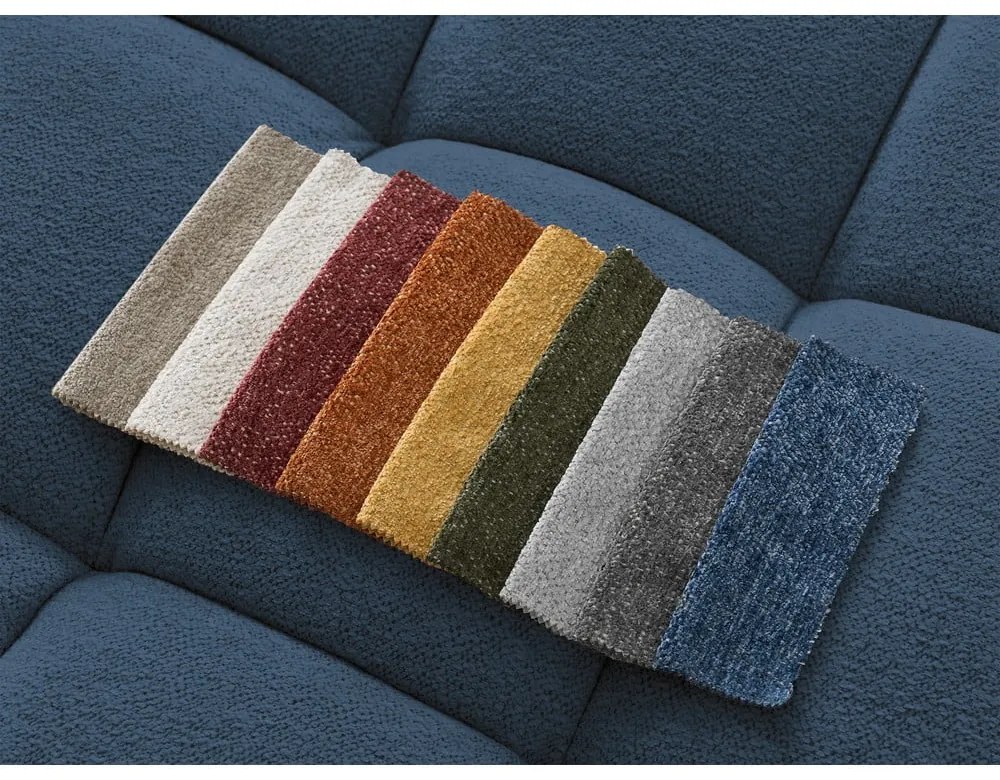 Tmavomodrá ženilková pohovka 278 cm Everest – Bobochic Paris