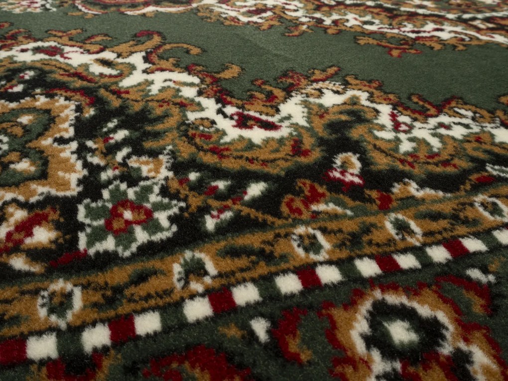 Alfa Carpets Behúň na mieru TEHERAN T-102 green - šíre 100 cm