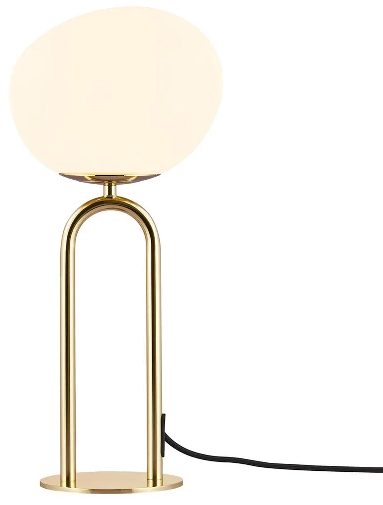 NORDLUX Art deco stolová lampa SHAPES, 1xE27, 15W, mosadz