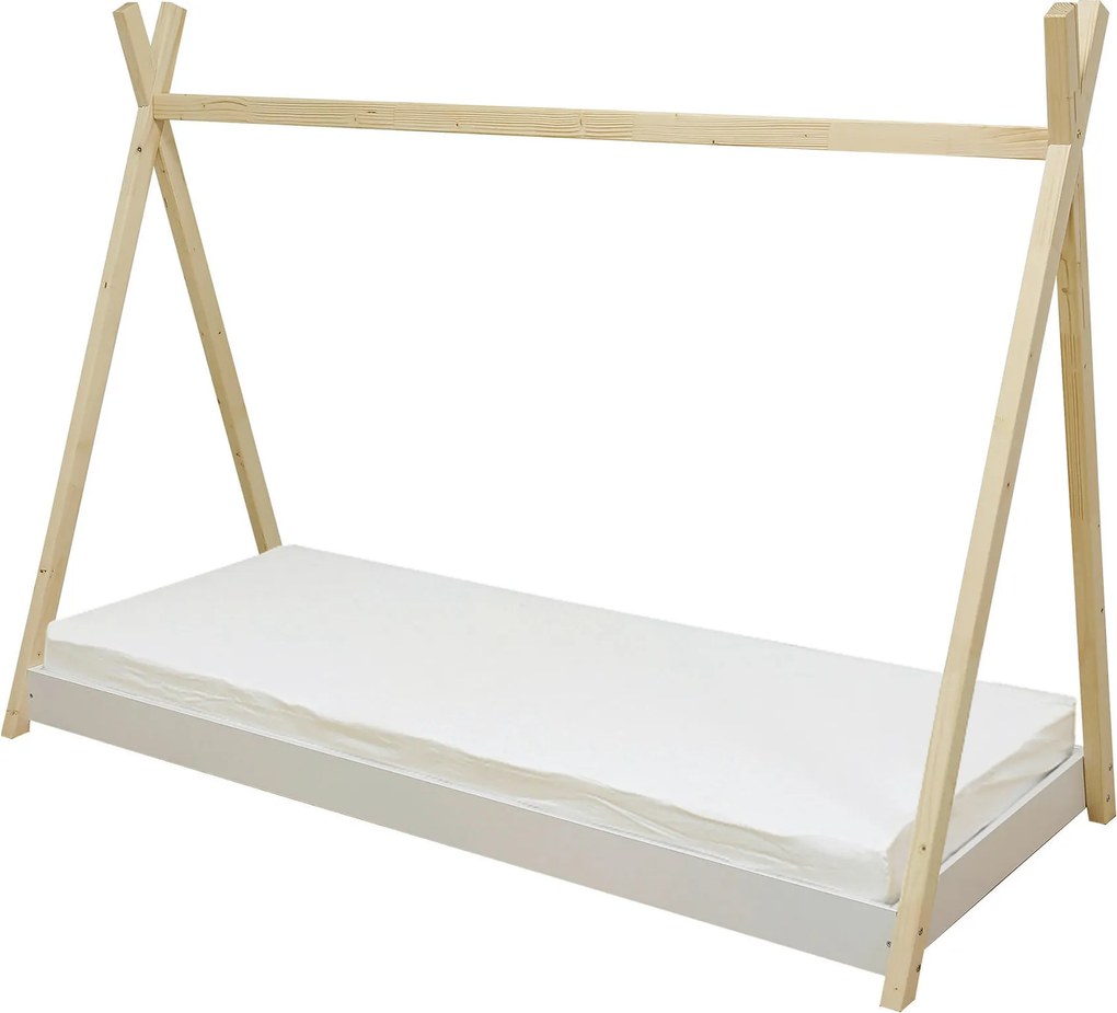 XXXLutz DOMČEKOVÁ POSTEĽ, 90/200 cm biela, farba smreka MID.YOU - Detské izby - 001129001301