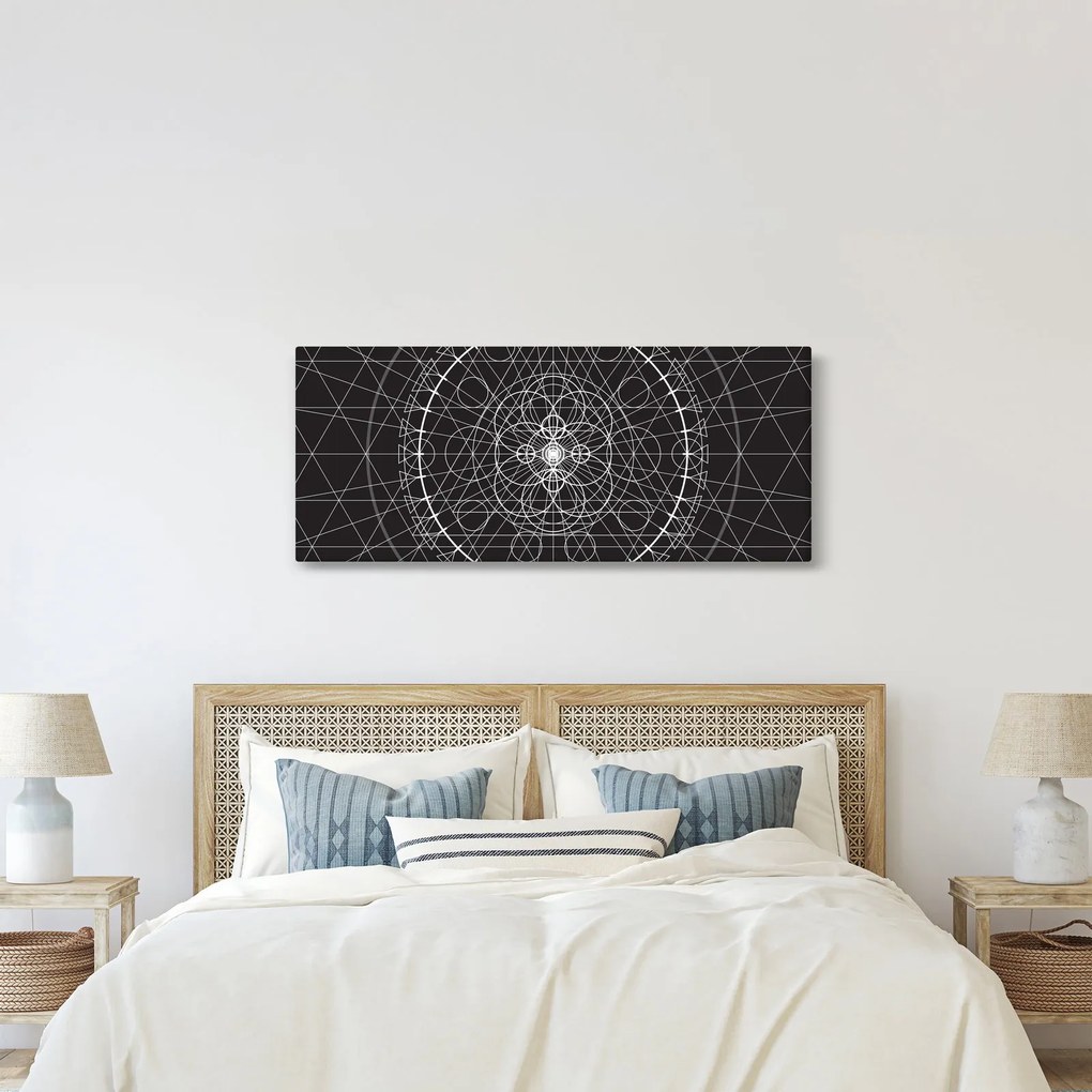 Obraz - Abstrakcia hodín (120x50 cm)