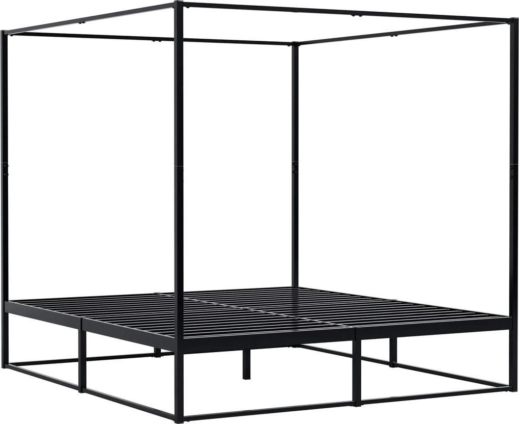 Posteľ Batoni 180x200 - čierna