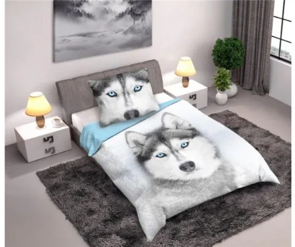 Bavlnená posteľná bielizeň Wild Husky 160x200 cm