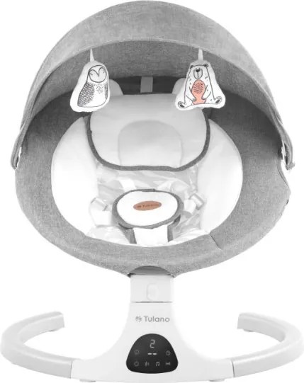 Detské hojdacie kreslo Astrid 35 sivé