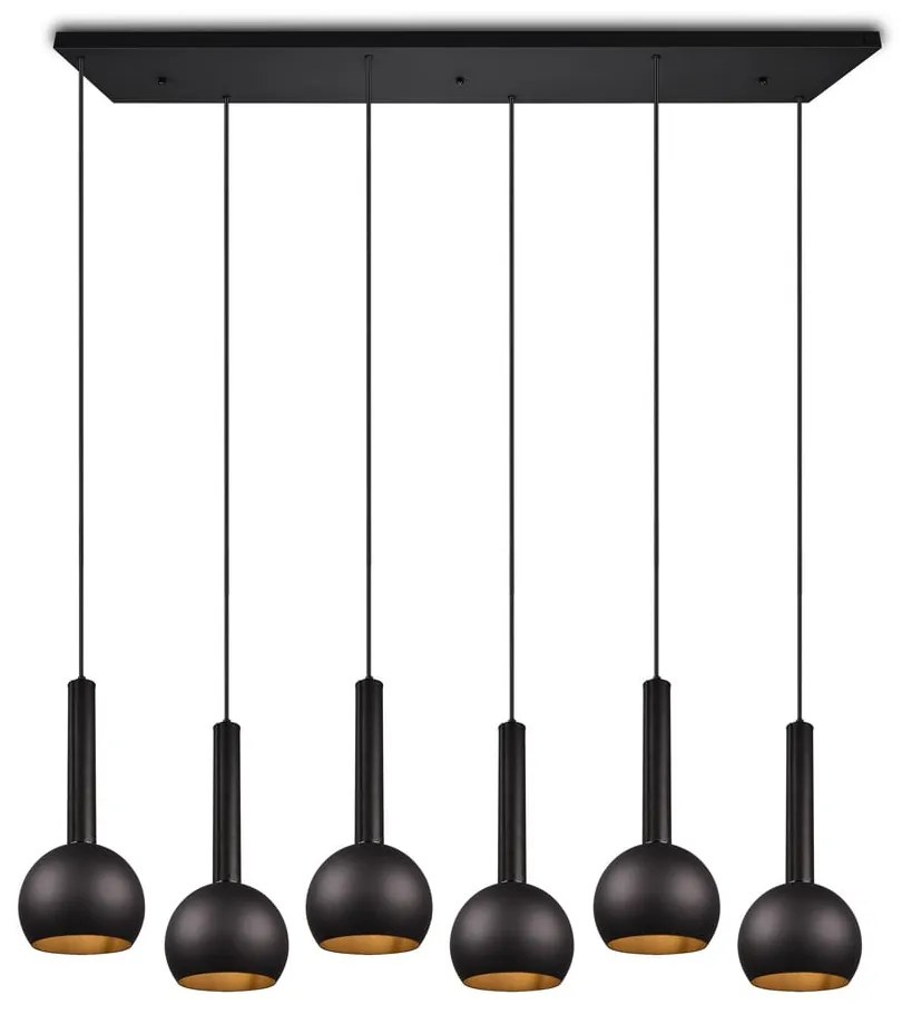 Čierne závesné svietidlo Ciliana – CINQUE