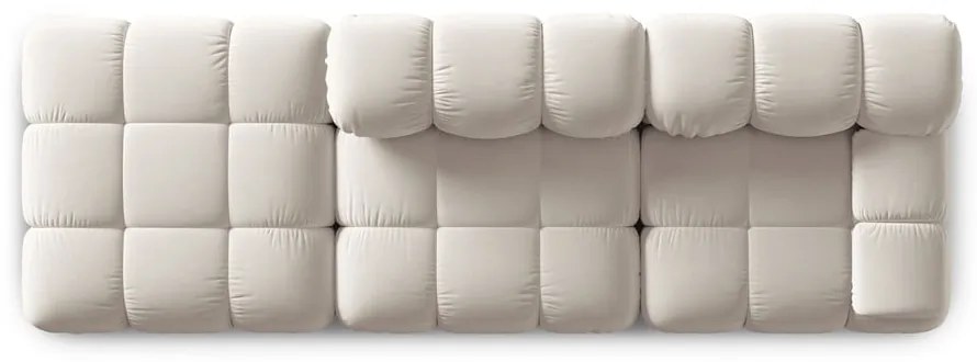 Béžová zamatová pohovka 282 cm Bellis – Micadoni