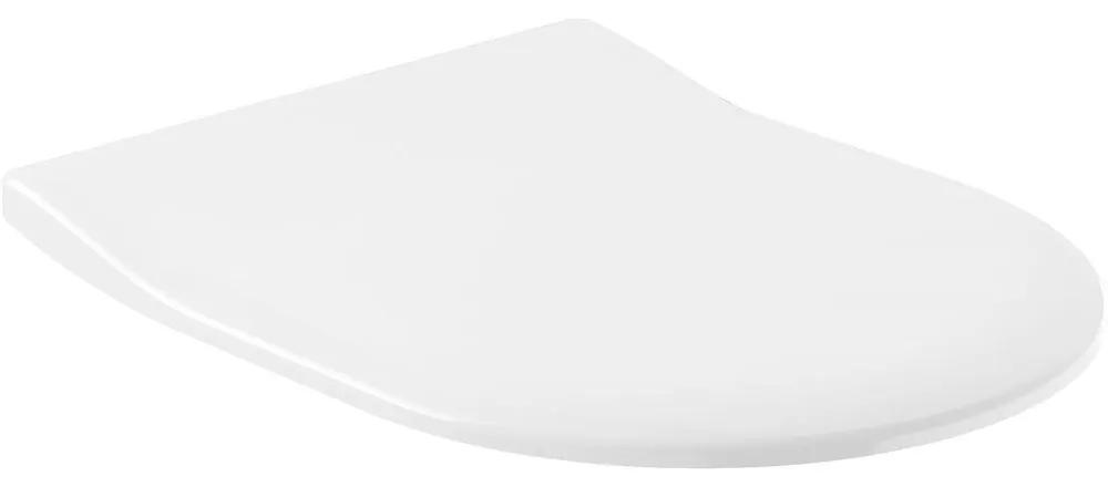 VILLEROY &amp; BOCH Architectura WC sedátko s poklopom SlimSeat, biela alpská, 9M706101