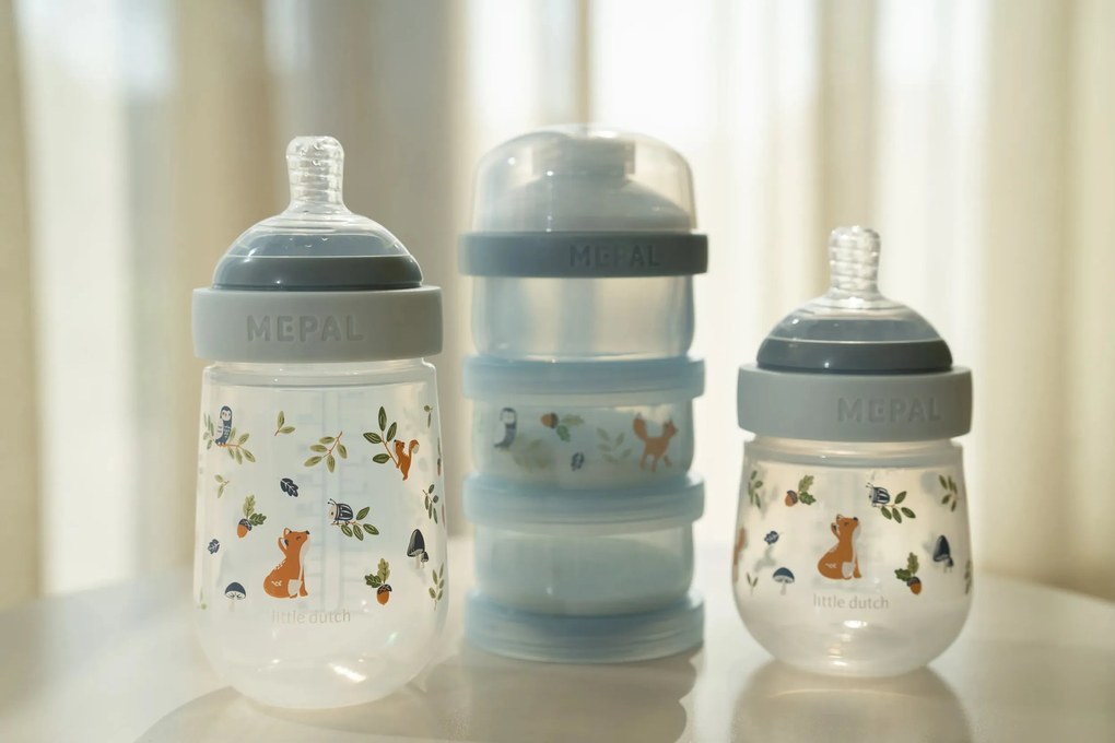 Dojčenské fľaše 165 ml + 240 ml + 2 cumlíky Forest Friends