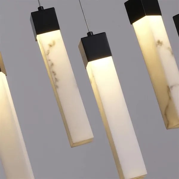 Searchlight 10879-10BK - LED luster na lanku MOONBEAM LED/56W/230V