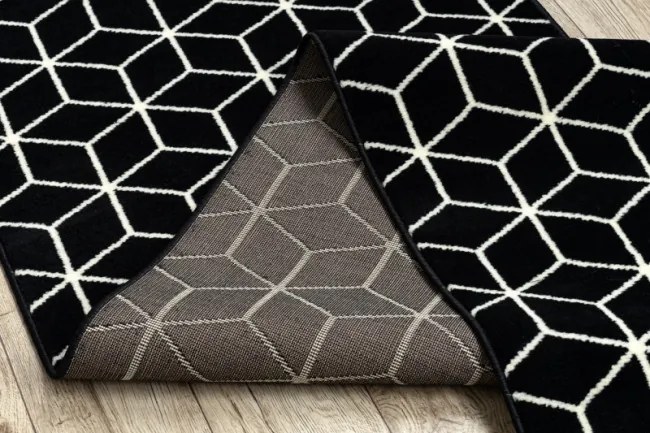 Behúň BCF BASE Cube 3956 čierny / slonia kosť