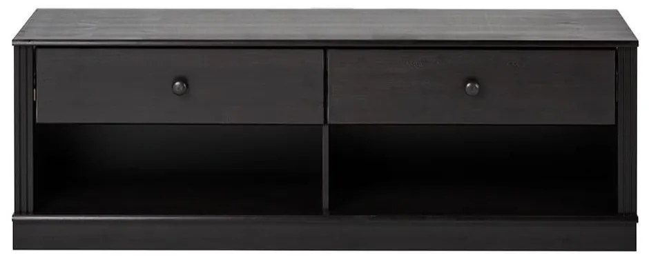 Tmavohnedý TV stolík z borovicového dreva 137x47 cm Anita – Støraa