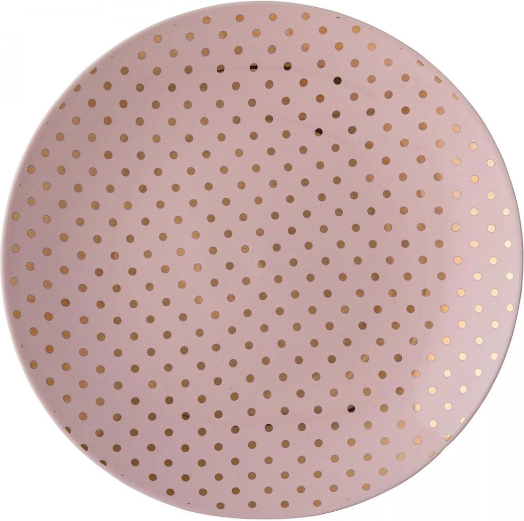 Bloomingville Dezertný tanier Henrieta Gold dots