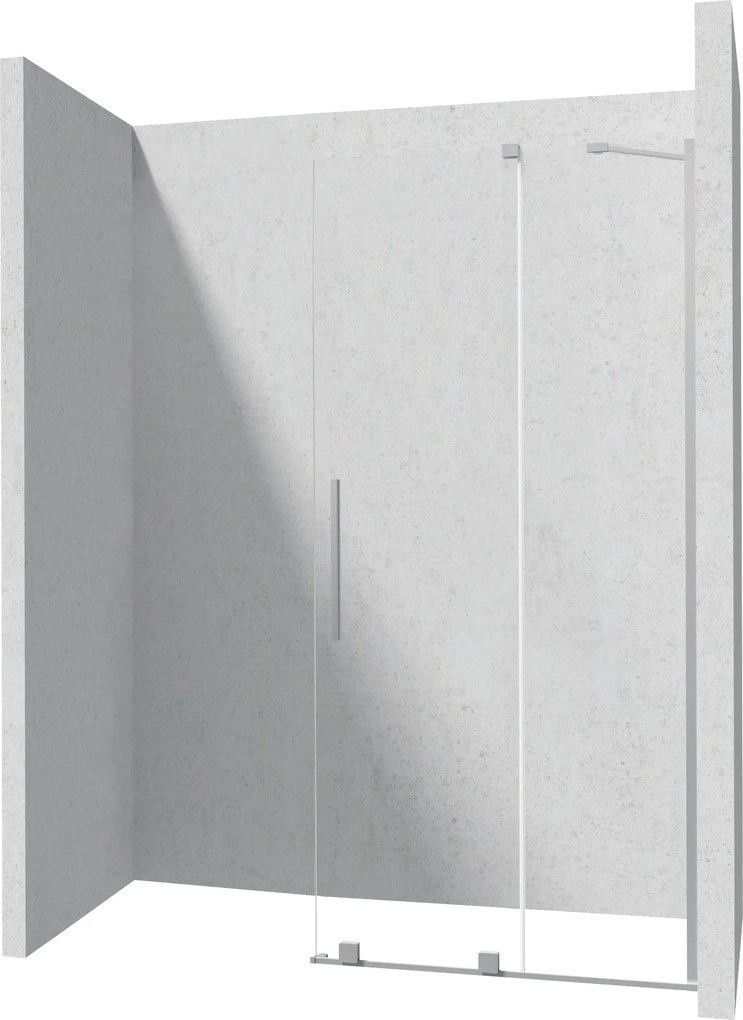 Deante Sprchová zastena Walk-in Prizma, posuvná - KTJ F39R 90 cm, oceľ kartáčovaná - bez vaničky