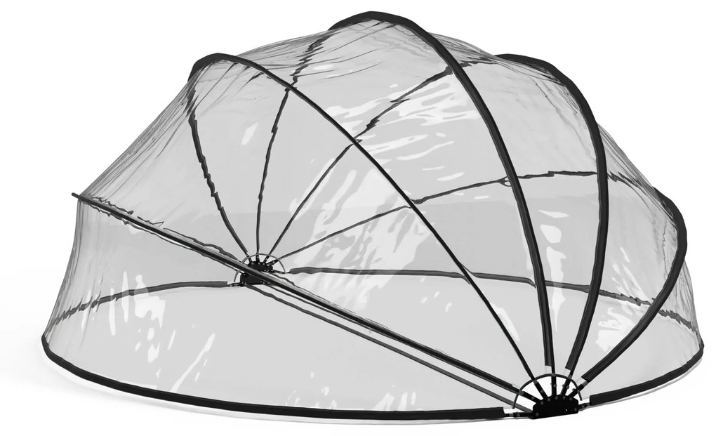 ArmadilloShade bazénový altánok, Okrúhly, Sklolaminát, UV ochrana, Transparentný