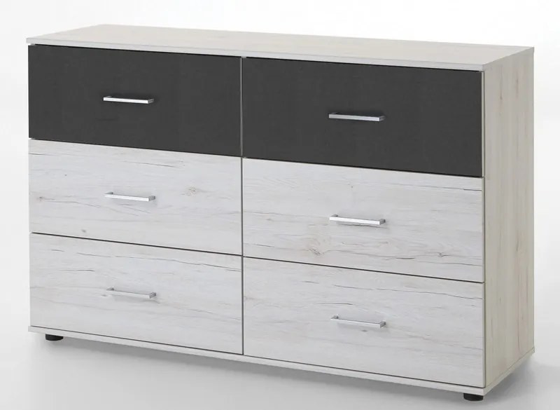 Úzká komoda Mega 139, dub sonoma