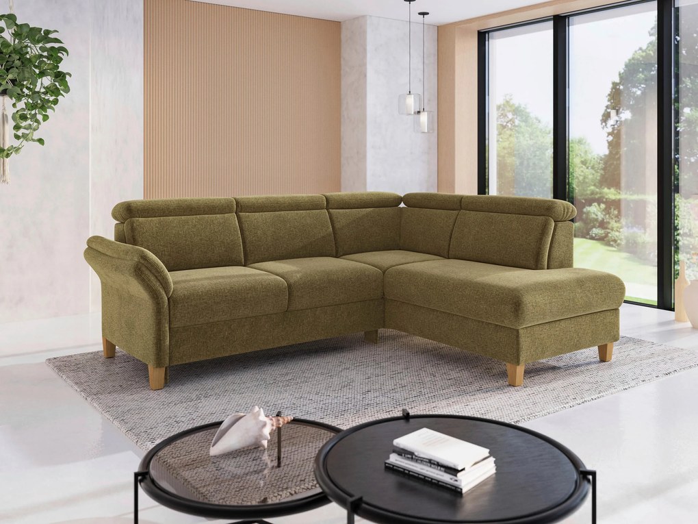 XXXLutz ROHOVÁ SEDAČKA, textil, olivovozelená Sit & More - Sedačky - 00014402575J