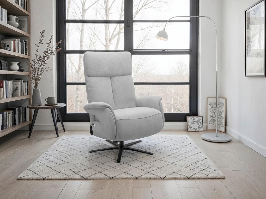 XXXLutz RELAXAČNÉ KRESLO, textil, sivá Sit & More - Online Only obývacie izby - 000144028635
