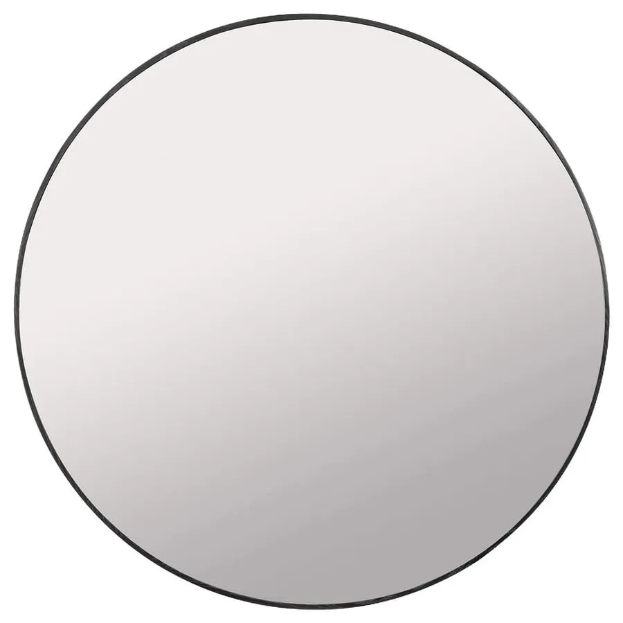 Nástenné zrkadlo s dreveným rámom ø 110 cm Miro – Blomus