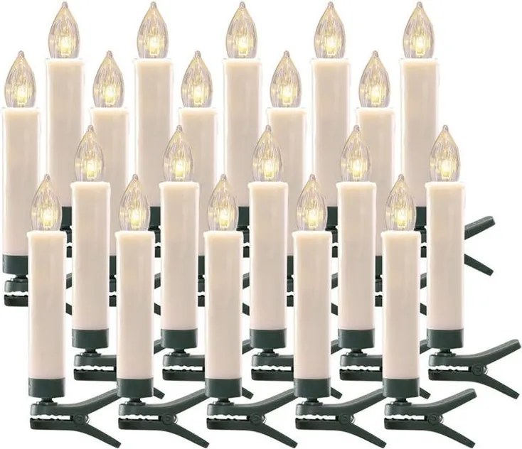 Bezdrôtové LED sviečky na stromček sada 20 ks